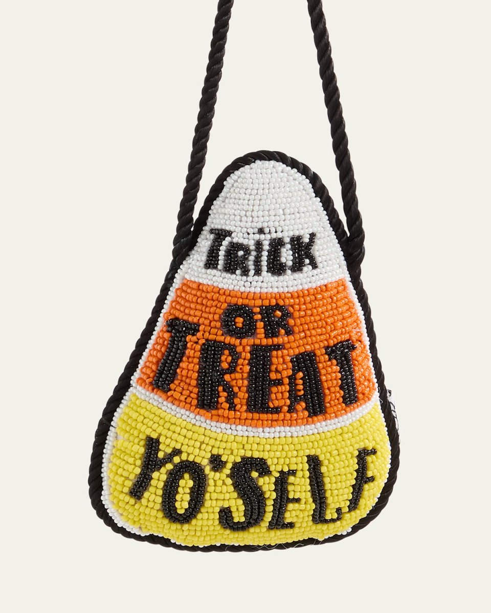 Trick or Treat Yo Self Beaded Doorknocker